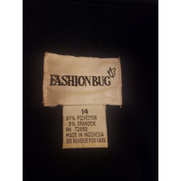 Vintage 90s Navy Blue Cocktail Dress - Picture 4 of 4